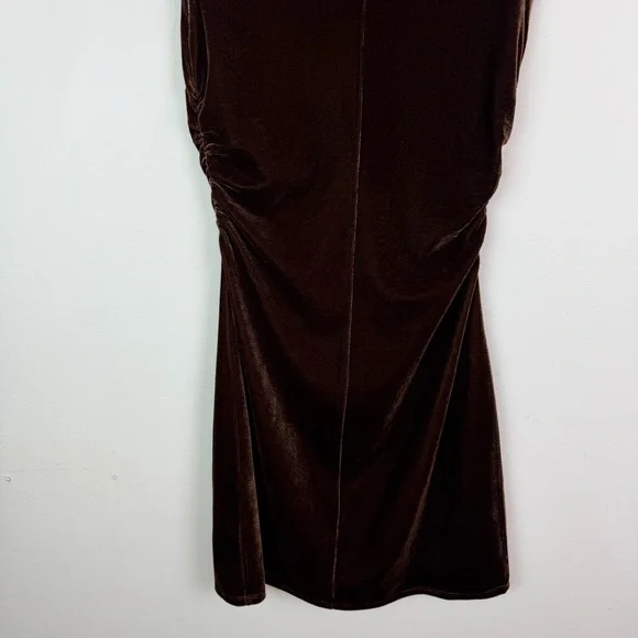 Reformation Alden Knit Dress in Chocolate Velvet Size S - Picture 11 of 14